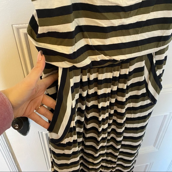 Anthropologie Addison Story Striped Maxi Dress M - Picture 4 of 9